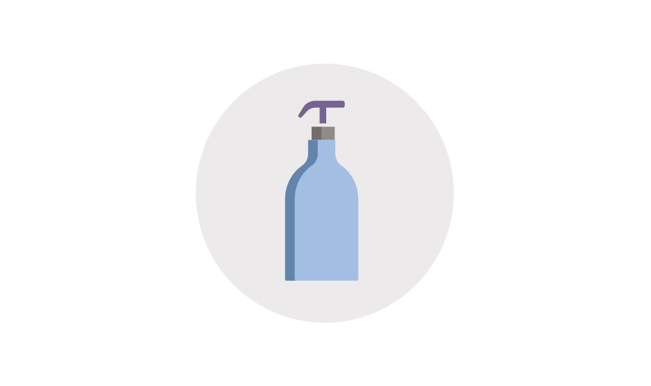 Illustration Bottle of disinfectant