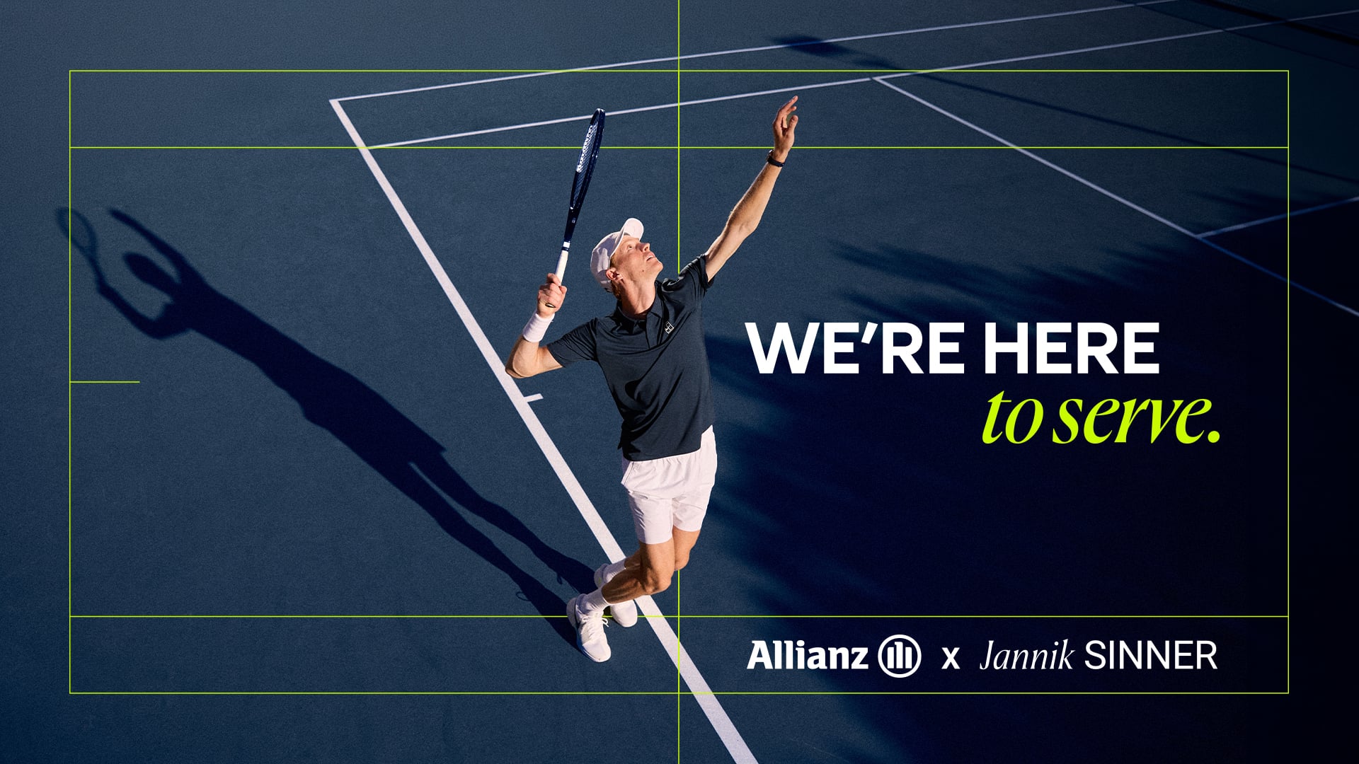 Athlete skier jumps over mountain